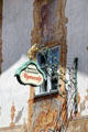 Elaborate wrought iron & gilding on hotel sign. Mittenwald, Germany.