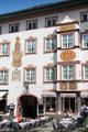 Painted designs on Marktstraße. Bad Tölz, Germany.