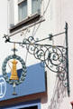 Shop sign with coffee pot. Bad Tölz, Germany.