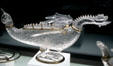 Basilisk rock crystal vessel in Prado Museum. Madrid, Spain.