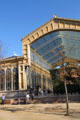 Hivernacle 1884 a winter palm glasshouse built using techniques of Eiffel Tower in Ciutadella Park. Barcelona, Spain.