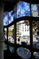 View from Casa Batlló reception hall to Passeig de Gràcia. Barcelona, Spain.