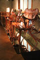 Collection of Gaudi designed chairs at Casa Batlló. Barcelona, Spain.
