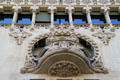Balcony shape of Casa Lleó Morera. Barcelona, Spain.