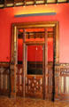 Doorway in reception hall at Palau Güell. Barcelona, Spain.