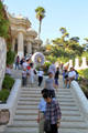 Steps of Parc Güell entrance. Barcelona, Spain.