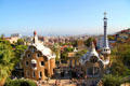 Entrance pavilions of Parc Güell. Barcelona, Spain.