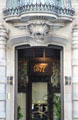 Door of Casa Calvet. Barcelona, Spain.
