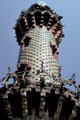 Spires of Gaudi's El Capricho Comillas. Comillas, Spain.