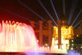 Magic Fountain & Palau Nacional on Montjuïc hill. Barcelona, Spain.