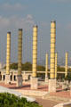 Light columns on plaza of 1992 Olympic Games. Barcelona, Spain.