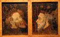 Portraits of Kings of Aragon Pere III el Cerimoniós & Alfons IV el Magnànim by Gonçal Peris Sarrià at Museu Nacional d'Art de Catalunya. Barcelona, Spain.