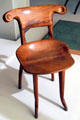 Modernista chair from Casa Batlló in Barcelona by Antoni Gaudí at Museu Nacional d'Art de Catalunya. Barcelona, Spain.