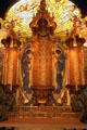 Modernista oratori chapel altarpiece detail by Joan Busquets at Museu Nacional d'Art de Catalunya. Barcelona, Spain.