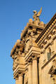 Neoclassical detail of Barcelona Customs House. Barcelona, Spain.