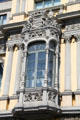 Window detail of Port de Barcelona building. Barcelona, Spain.