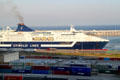 Grimaldi Lines ship at Barcelona port. Barcelona, Spain.