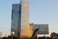 Cantilevered sections of Natural Gas Building. Barcelona, Spain.
