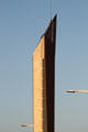 Spire on the beachfront at Carrer de l'Arquitecte Sert & Avinguda Litoral. Barcelona, Spain.