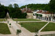 Village seen from Chateau. Ancy-la-Franc, France.