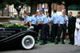 Military guests at wedding at Town Hall. Belfort, France.