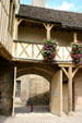 Gate in town ramparts. Beaune, France