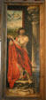St Sebastian detail on Isenheim Altarpiece by Matthius Grünewald in Unterlinden Museum. Colmar, France.