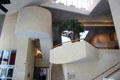 Interior stairwell at Gehry's Cinémathèque Française. Paris, France.