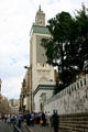 Minaret of Grand Mosque of Paris. Paris, France.