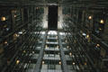 Interior atrium of Arab World Institute building. Paris, France.
