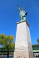 Statue of Liberty quarter-scale replica by Frédéric Auguste Bartholdi on Île aux Cygnes. Paris, France.