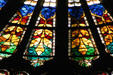 Detail of rose window in Cathedral. Strasbourg, France.