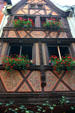 Half-timbered building opposite Cathedral Museum. Strasbourg, France.