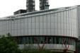 Sloped roof of court facility at European Court of Human Rights. Strasbourg, France.