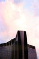 View at dusk of PB5 Y-shaped tower at La Défense. Paris, France.