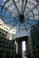 Rond Place courtyard structure in Villages de l'Arche next to Pacific tower at La Défense. Paris, France