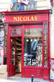 Wine shop in Latin Quarter. Paris, France.