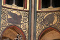 Evangelist symbols of Sts. Mark's bull & John's eagle painted in apse of St-Germain-des-Prés. Paris, France