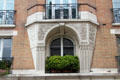 Window surround carvings of 71 Rue Lepic on Montmartre. Paris, France.