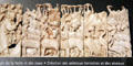Biblical creation of animals bone carvings by Embriachi workshop in Florence then Venice at Museum of Decorative Arts at Museum of Decorative Arts. Paris, France.