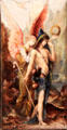 The Voice enamelled on copper painting by Paul Grandhomme & Alfred Garnier after Gustave Moreau at Museum of Decorative Arts. Paris, France.