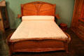 Art Nouveau bed for Nozal mansion by Hector Guimard of Paris at Museum of Decorative Arts. Paris, France.