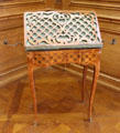 Reading table with candle holders by Pierre IV Migeon at Petit Palace Museum. Paris, France.
