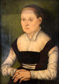 Portrait of Woman by Hans Cranach, brother of Lucas, at Petit Palace Museum. Paris, France.