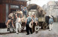Porters of flour in Paris by Louis Carrier-Belleuse at Petit Palace Museum. Paris, France.