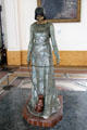 Woman with monkey ceramic & bronze sculpture by Camille Alaphilippe at Petit Palace Museum. Paris, France.