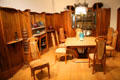 Guimard dining room by Hector Guimard at Petit Palace Museum. Paris, France.