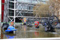 Stravinsky Fountain by Jean Tinguely & Niki de Saint Phalle at Georges Pompidou Center. Paris, France.