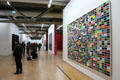 Interior gallery walkway at Georges Pompidou Center. Paris, France.