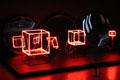 Identity no.2 neon sculpture by Piotr Kowalski at Georges Pompidou Center. Paris, France.
